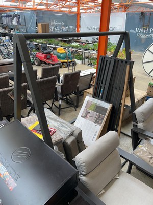 Lot 2037 - Sunvilla grey aluminium framed 2 seater patio...