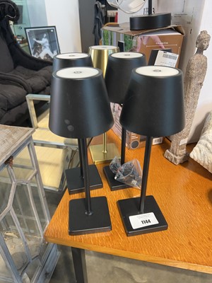Lot 1144 - Loose LED table lamps, together with a boxed...