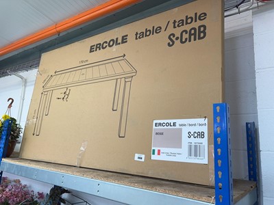 Lot 2038 - Boxed Ercole 170 x 100cm garden table