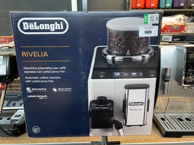 Lot 1405 - Delonghi Rivelia coffee machine in box