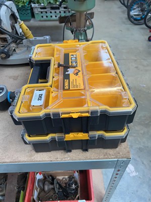 Lot 2343 - 2 DeWalt Deep Pro organisers