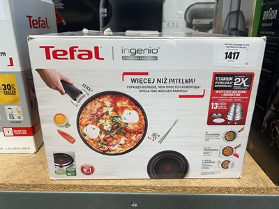 Lot 1417 - Tefal 13 piece pot and pan set