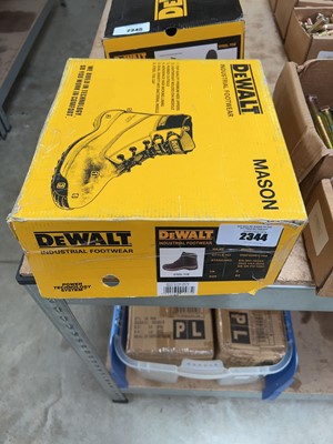 Lot 2344 - Boxed pair of DeWalt Mason steel toe safety...