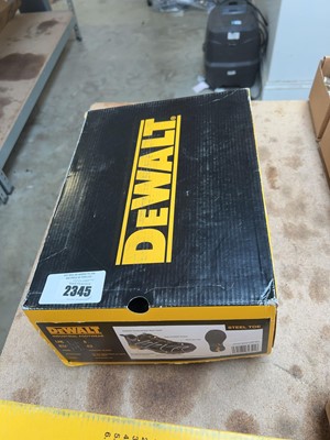 Lot 2345 - Boxed pair of DeWalt steel toe safety trainers...