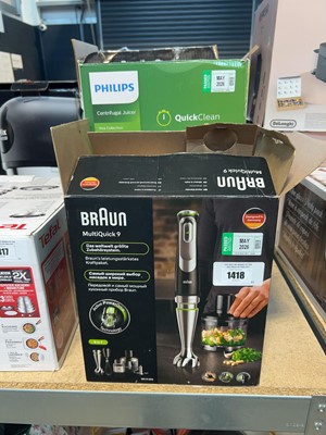 Lot 1418 - Braun MultiQuick hand whisk together with a...