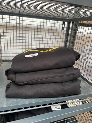 Lot 2350 - 3 DeWalt Guaranteed Tough black hoodies (size XL)