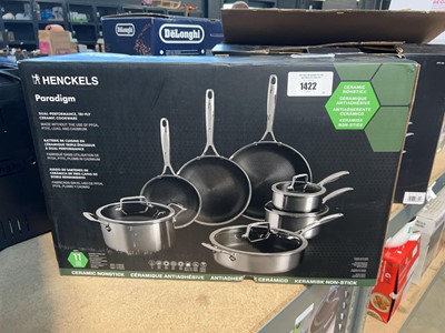 Lot 1422 - Henckles 11 piece cookware set in box