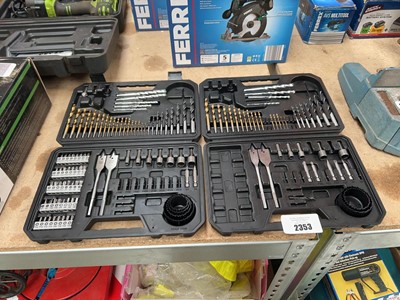 Lot 2353 - 2 part cased Bosch drill bit sets