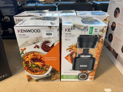 Lot 1424 - Kenwood chopper and grinders in box
