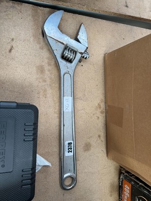 Lot 2378 - Large adjustable wrench