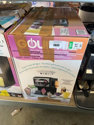 Lot 1443 - Gourmia automatic soft serve ice cream and...