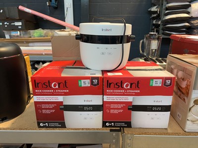 Lot 1450 - 3 instant rice cooker and steamers (2 boxed,1...