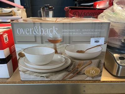 Lot 1451 - Over & Back dinnerware set