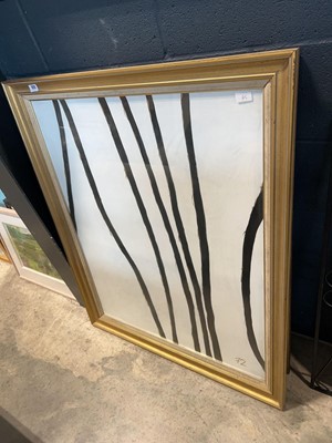 Lot 1242 - Large framed painting together with another...
