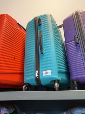 Lot 1283 - American Tourister suitcase in turquoise