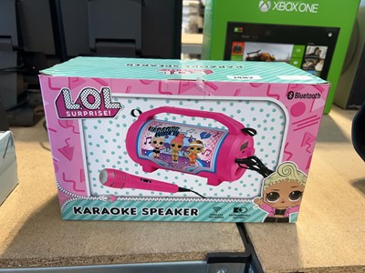 Lot 1482 - Lol Surprise karaoke speaker with box