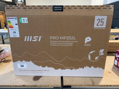 Lot 1486 - MSI Pro MP252L monitor