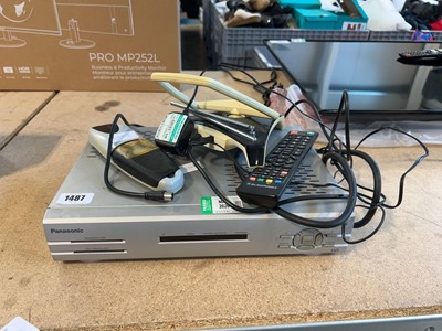 Lot 1487 - Panasonic Sky Digi Box with aerial and remote