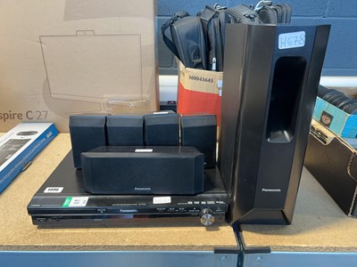 Lot 1496 - Panasonic DVD Home Theatre sound system