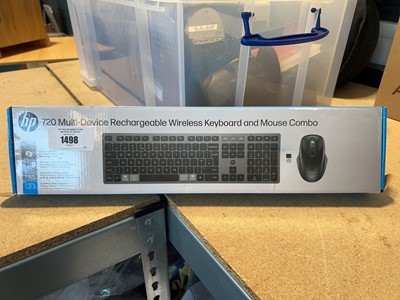 Lot 1498 - HP wireless keyboard and mouse set