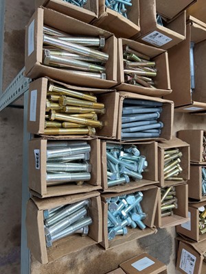 Lot 2398 - 10 boxes of heavy duty bolts