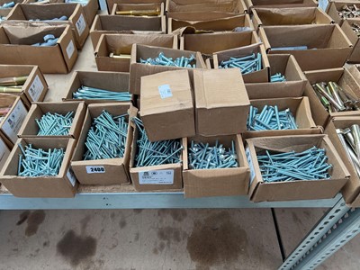 Lot 2400 - 13 boxes of various size carriage bolts