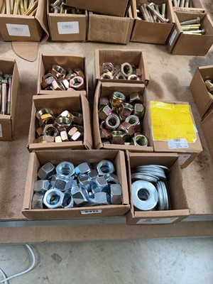 Lot 2411 - 7 boxes of heavy duty nuts and washers