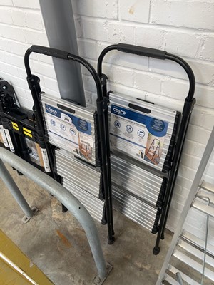Lot 2415 - 2 Cosco 3 tread stepladders