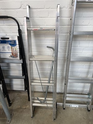 Lot 2418 - Aluminium 3 section loft ladder