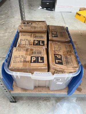 Lot 2421 - Box of P and L car plates