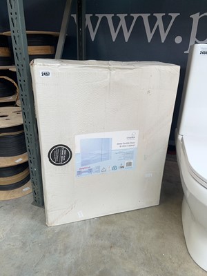 Lot 2457 - Boxed Croydex white double door bi-view...