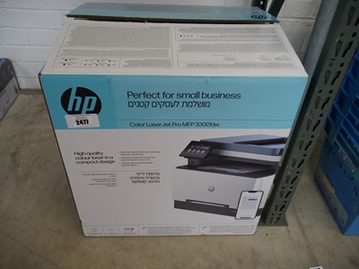 Lot 2477 - Boxed HP colour LaserJet Pro MFP3302FDW printer