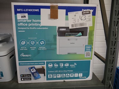 Lot 2478 - Boxed Brother MFC-L3740DWE colour LED all in...