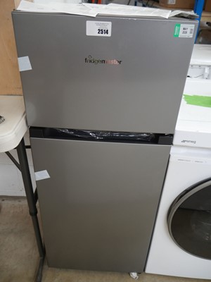 Lot 2514 - Fridgemaster upright fridge freezer in grey...