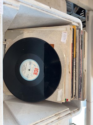 Lot 1113 - Small box of albums and 12" singles to include...