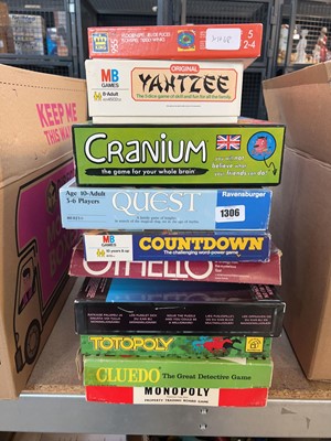 Lot 1306 - Quantity of board games incl. Countdown, Quest...