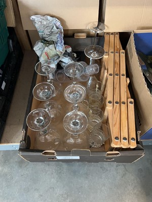 Lot 1321 - Quantity of dining chargers, glassware and...
