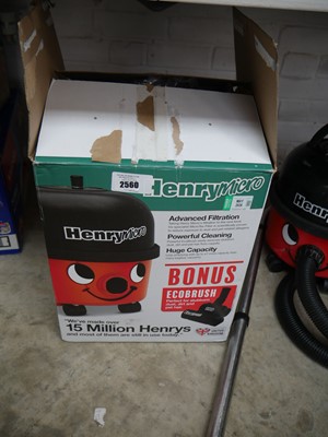 Lot 2560 - Henry Micro vacuum cleaner, boxed