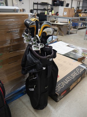Lot 2602 - Fazer black golf bag containing mainly On...