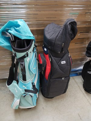 Lot 2603 - Puma golf bag containing mixed golf clubs with...