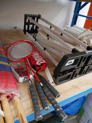 Lot 2606 - Unboxed Penn badminton set