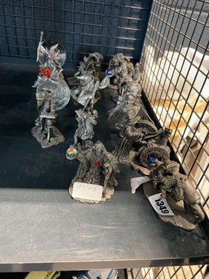 Lot 1349 - Pewter figures including The Spellmaker,...