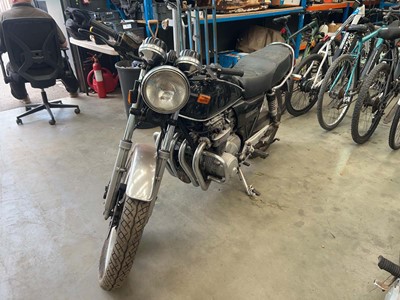 Lot (PJU 388W) 1981 Honda CB650 motorbike in black,...