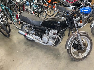 Lot (PJU 388W) 1981 Honda CB650 motorbike in black,...