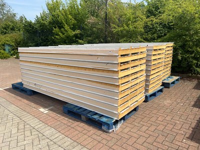 Lot 4293 - 3 pallets of insulated roofing sheets approx....