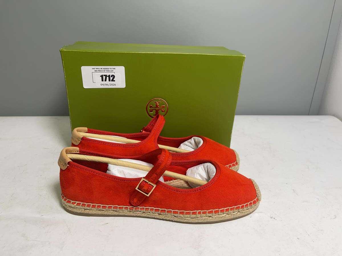 Lot Tory Burch US8 mary jane espradrille suede...