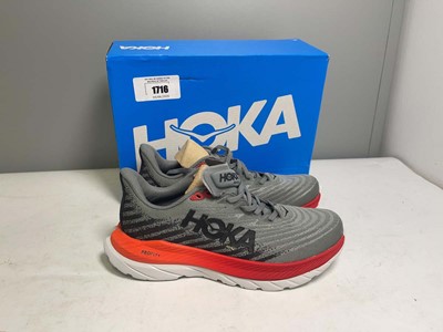 Lot Hoka UK7 mach 5 trainers in grey - boxed