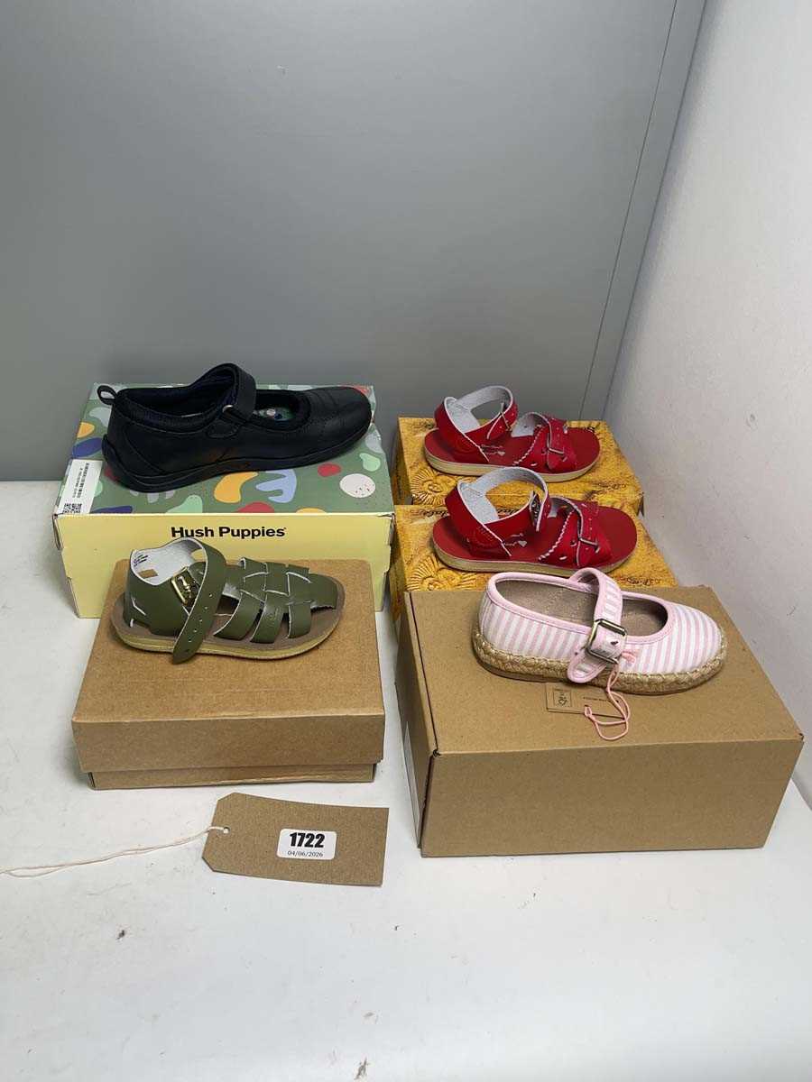 Lot 5x boxed pairs of children's shoes to include...