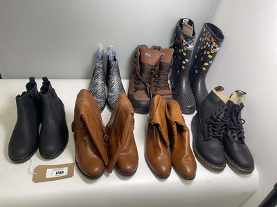 Lot 7x Pairs of boots in various styles to include...