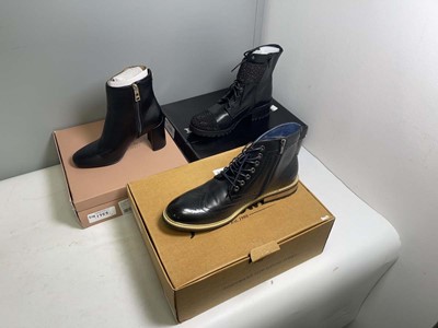 Lot 3x Boxed pairs of boots to include Dune UK6,...